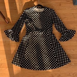 Stretch Kate Spade A-Line Polka Dot Dress / NWOT!